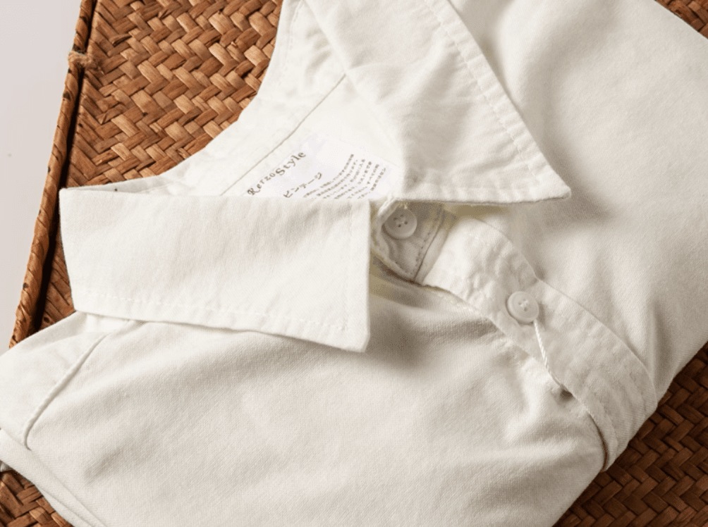 777 white oxford cloth men's shirt from Japan
