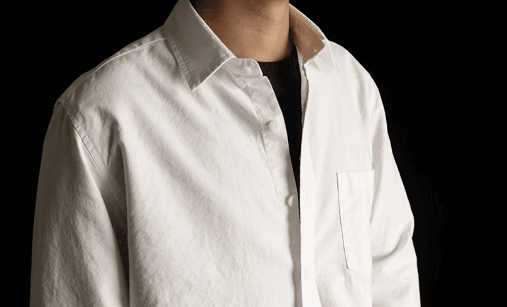 牛津纺 white oxford cloth shirt for man